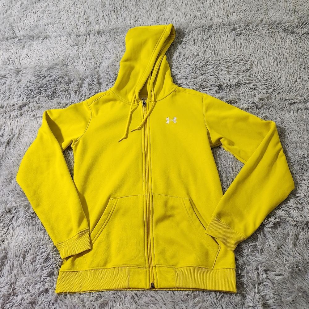 Under Armour Yellow Full Zip Hoodie